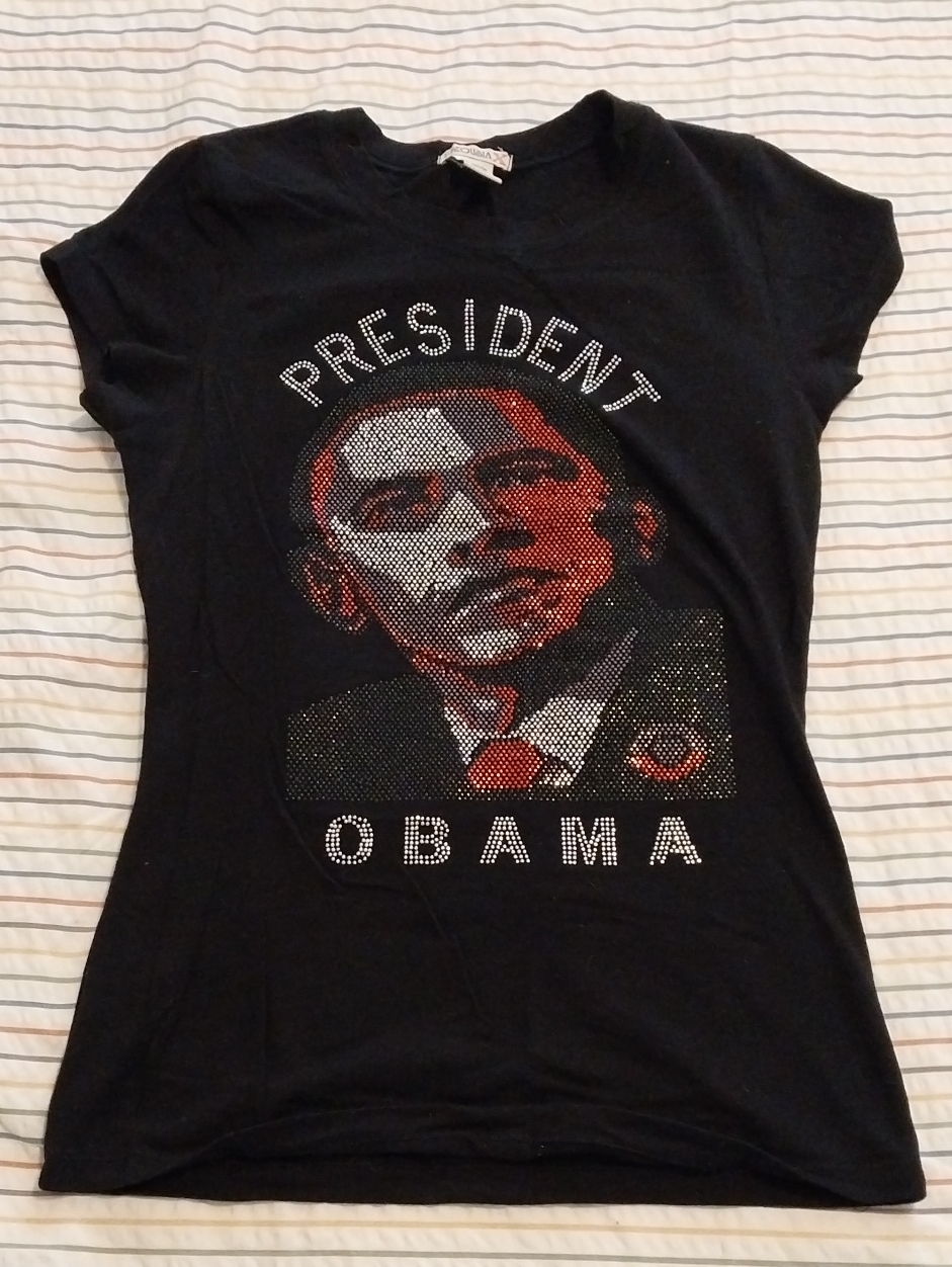 Vintage Bedazzled President Obama Graphic Tee